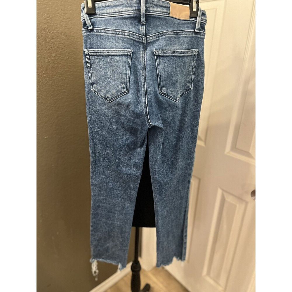 Paige Sarah Slim Crop Jeans 24 Lightly Distressed